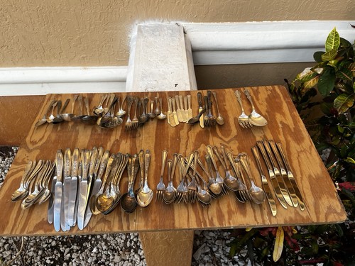 103 pieces silver plated - 103,