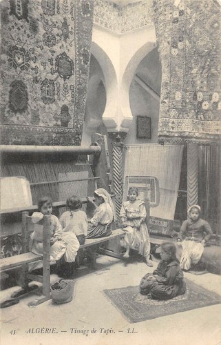 Cpa algerie tissage - cpa, de