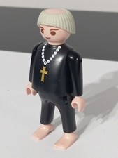 PLAYMOBIL FIGURINE FRÈRE MOINE MÉDIÉVAL PRÊTRE CARDINAL ÉVÊQUE ÉGLISE NEUVE !