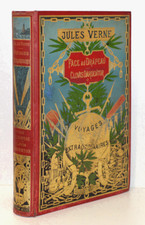 FACE AU DRAPEAU - CLOVIS DARDENTOR, J. VERNE Hetzel 1896 reliure au globe doré