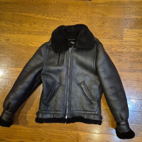 Schott black shearling - black,