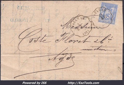 France sur lettre - france, avec