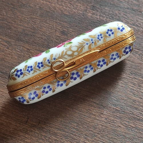 Boite aiguilles porcelaine - boite, a