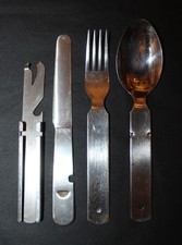 Militaria Allemand Lot couverts et ouvre boîte Bundeswehr armée allemande 1982