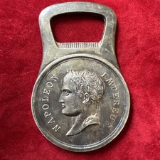 Ouvre Bouteille Décapsuleur Ancien Napoleon Métal Argenté Christofle Gallia