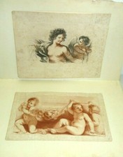 -PAIRE DE GRAVURES XVIII FRANCESCO BARTOLOZZI sculpteur ANGELOTS PUTTI 18e