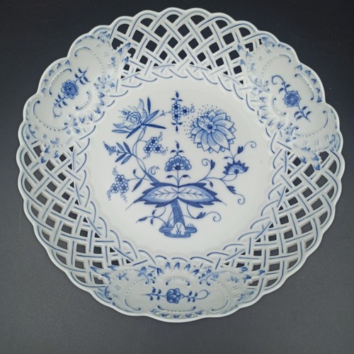 Meissen plat ajouré en - meissen,