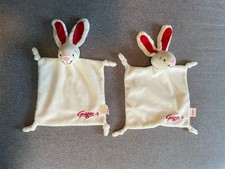 Lot De 2 Doudous lapin blanc