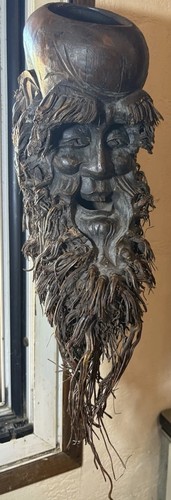 Sculpture statue bois racine - statue,