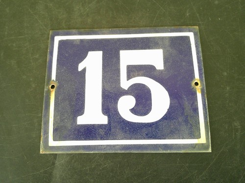 Plaque rue emaillee - de,