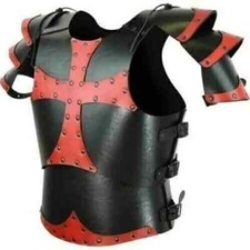 Déguisement larp veste cuir chevalier cuirass armure haut du corps de poitrin...