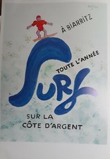 Affiche "Surf sur la côte