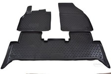 Tapis De Sol Caoutchouc À Bords Hauts Pour Renault Scenic 3 2010-2016 Noir