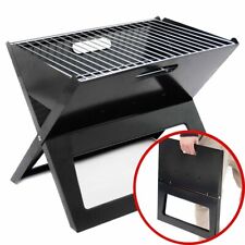 Barbecue Chambre de Combustion Grille Charbon de Bois Grill de Poche Pliant