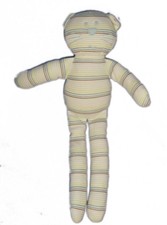 Doudou CHAT rayures Bout'chou Monoprix  28 cm