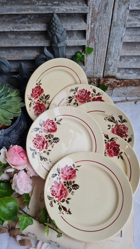 Anciennes assiettes plates - 6,