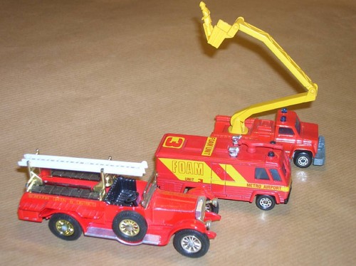 Lot camions pompiers - camions,