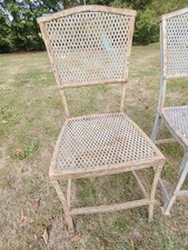 chaises acier art nouveau