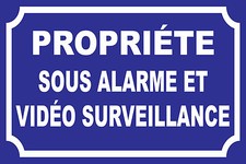 Panneau propriété sous alarme et vidéo surveillance