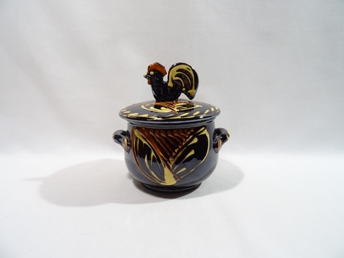 Ancien pot terrine couvercle - ancien,