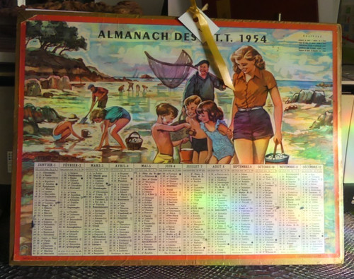 Calendrier des postes 1954