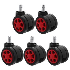  5 PCS Roues De Remplacement Chaise Bureau Roulant Roulettes Mobilier