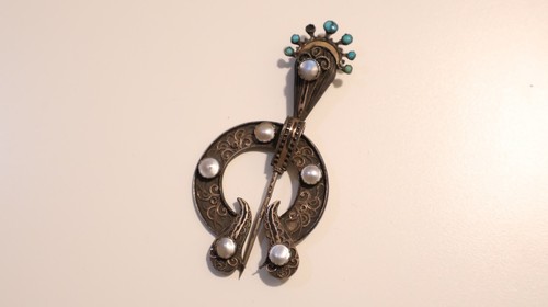 Ancienne fibule argent - fibule,
