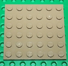 Lego Dark Tan Plate 6x6 ref