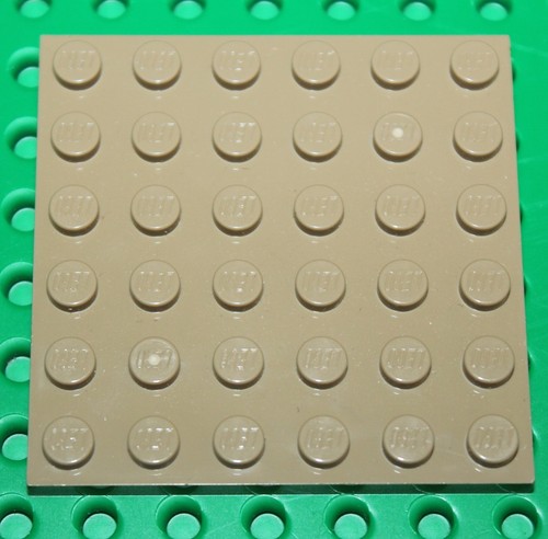 Lego dark tan plate - tan, ref