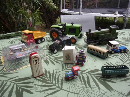 Lot jouet tole camion - jouet,
