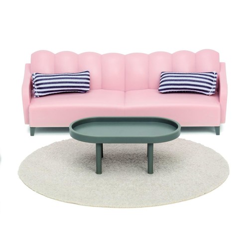 Lundby base rose canapé - lundby,