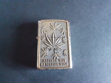 Briquet système ZIPPO decor Fleurs ganja Natures Way of Staying High