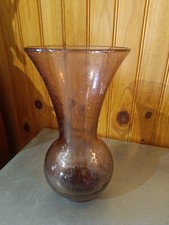 Vase en verre soufflé et bullé, marqué La verrerie de BIOT