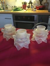 Trois tulipes pétales en pâte de verre