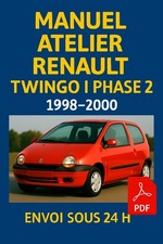 Manuel Atelier Renault Twingo 1 Ph. 2 1998-2000 RTA Revue Technique Français CD
