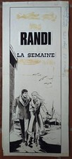 WEINBERG - Dessin original DAN COOPER : RANDI - 1971