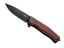 MT01.MCMV - COUTEAU LIONSTEEL MYTO FIBRE DE CARBONE MARS VALLEY BLACKWASH
