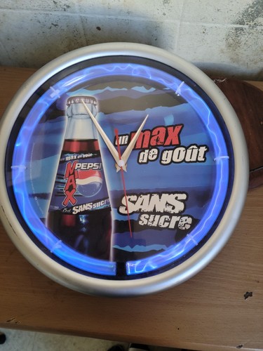 Horloge néon pepsi - néon,