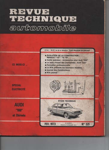 Revue technique audi 100 - technique, s