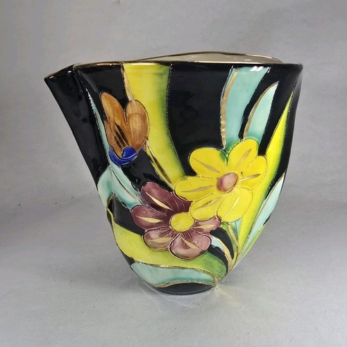 Vase cornet vallauris décor - vase,