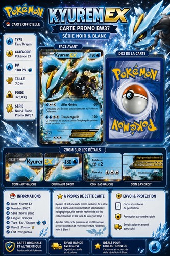 Pokémon kyurem bw37 - ex,