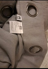 Double Rideaux Lin Gris