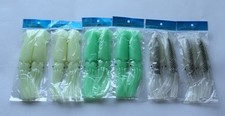 12 NEW Big Game Soft Trolling Squid Lure Bait Lot 7" fishing lures 