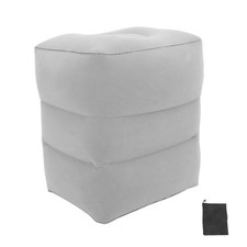  Repose-pieds gonflable pour avion - Repose-jambes de voyage en avion - Coussin