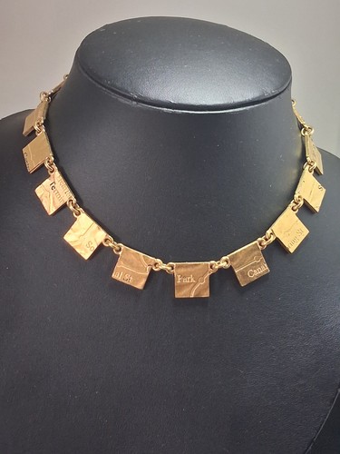 Collier vintage biche bère - biche,