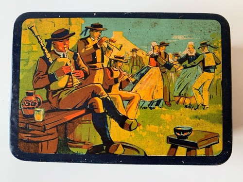 Ancienne boite metal peinture - ancienne,