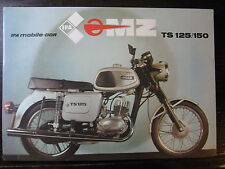  BROCHURE CATALOGUE  MOTO 1983  MZ TS 125 / 150