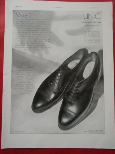Publicité chaussures unic - ,