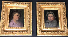 Paire PORTRAITS HOLLANDAIS signé Ecole Flamande 18e Ancien hollande antique 1