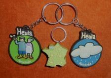 Porte-clés Lot x 3 Normandie HEULA -- PAS SYMPA POUR LES NORMANDS